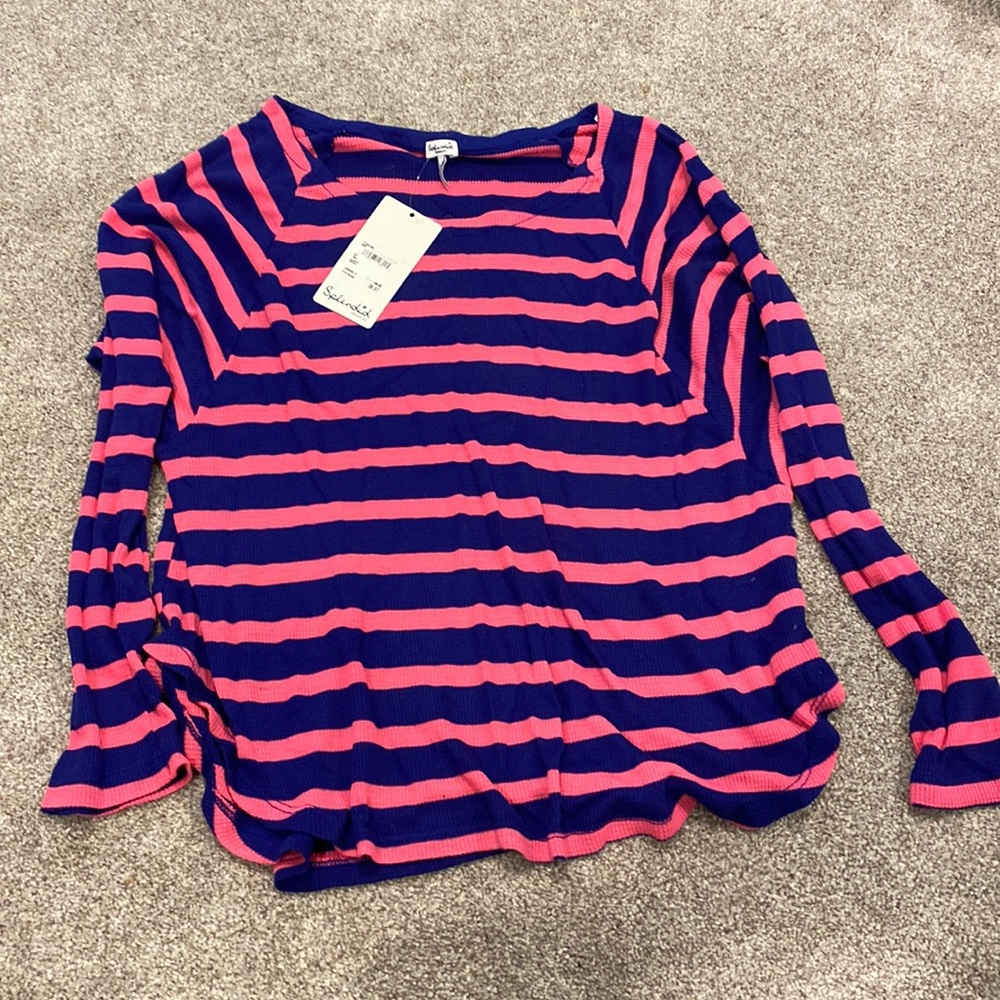 Brand new with tags, pink and navy blue, splendid long sleeve